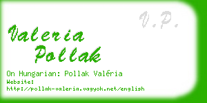 valeria pollak business card