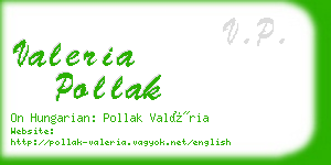 valeria pollak business card